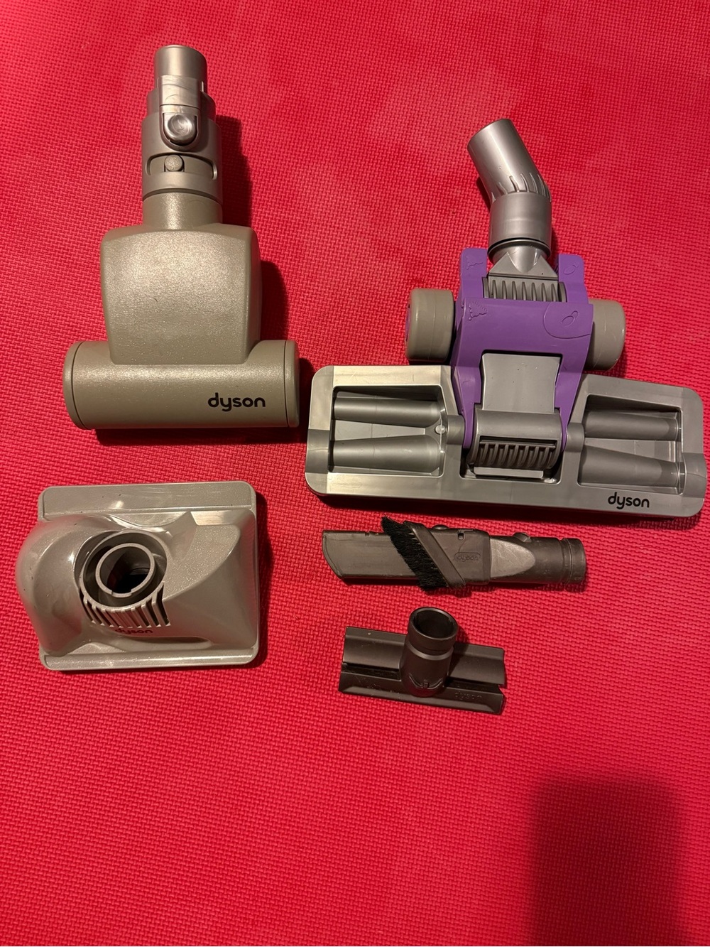 Dyson Vacuum Cleaner‎ Attachment Set (5 pieces) purple grey